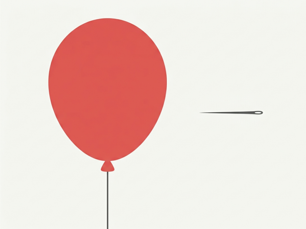Balloon with needle
